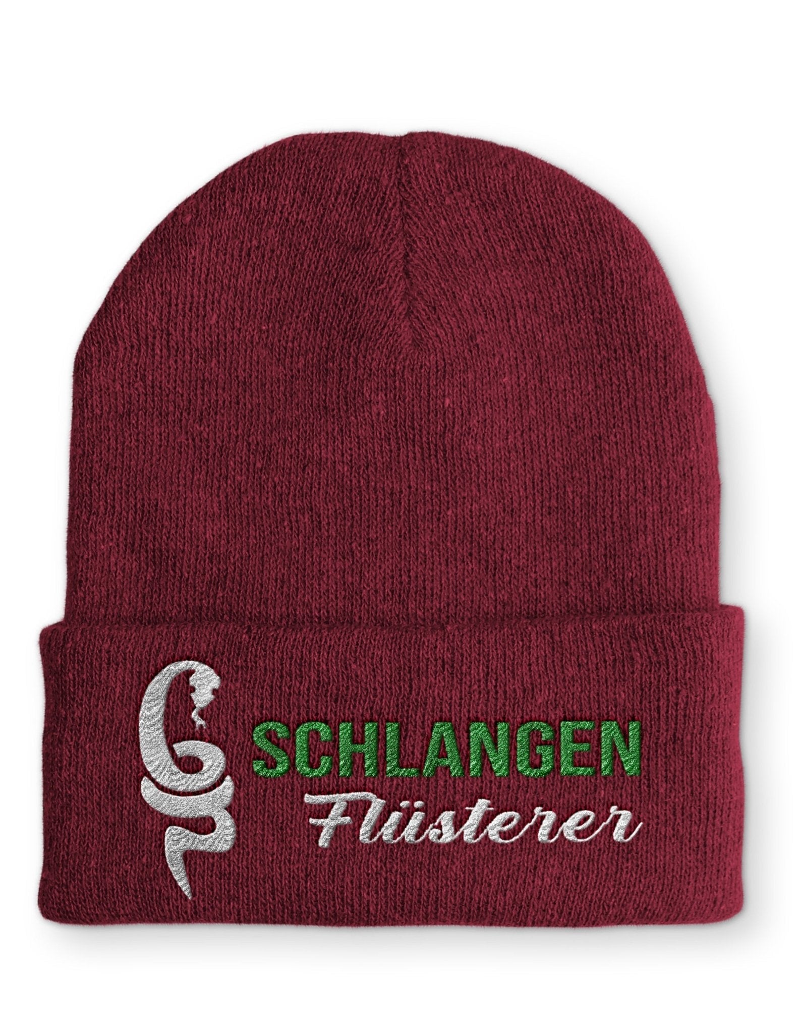Schlangenflüsterer Beanie Mütze mit Spruch - tshirtladen - Mütze