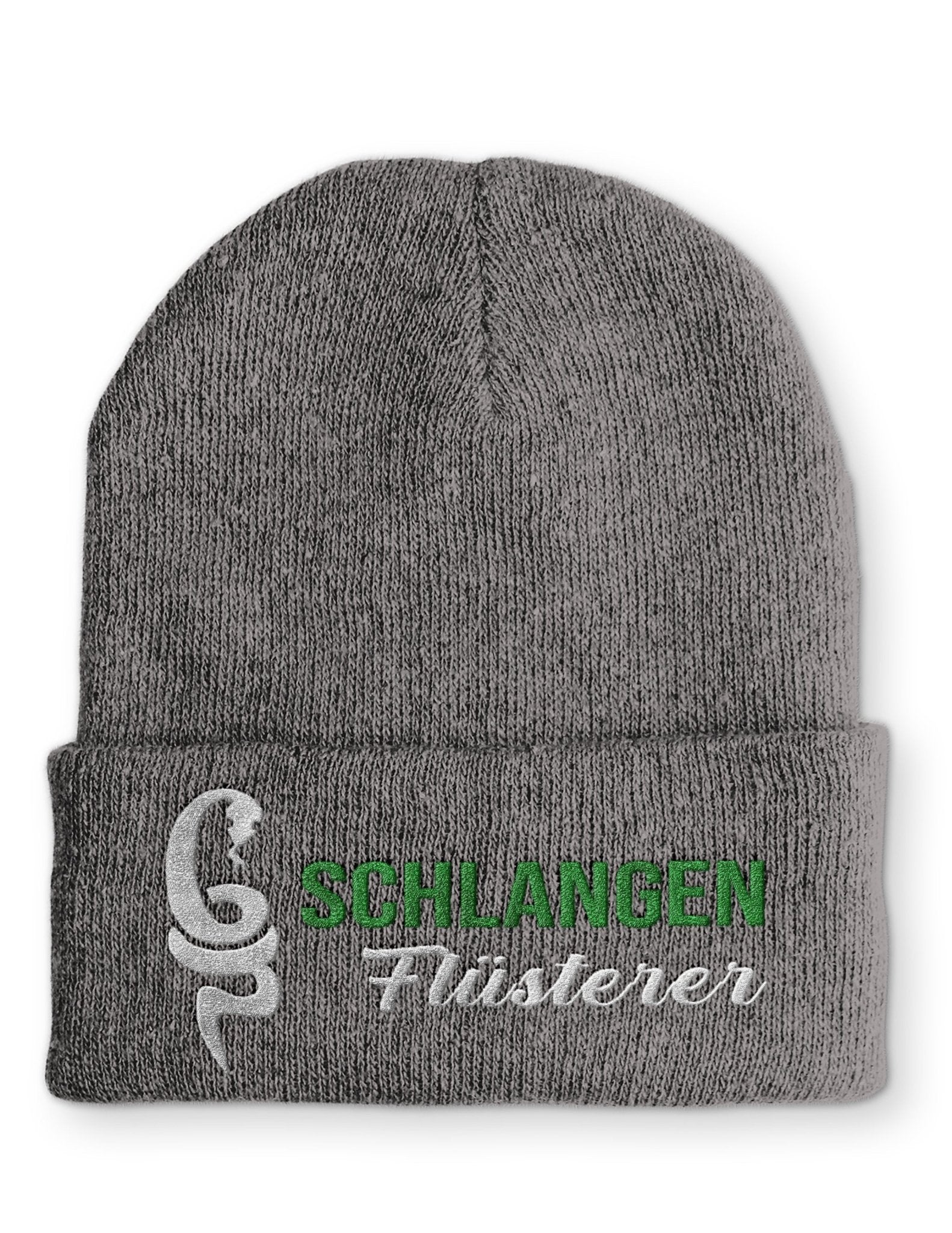 Schlangenflüsterer Beanie Mütze mit Spruch - tshirtladen - Mütze