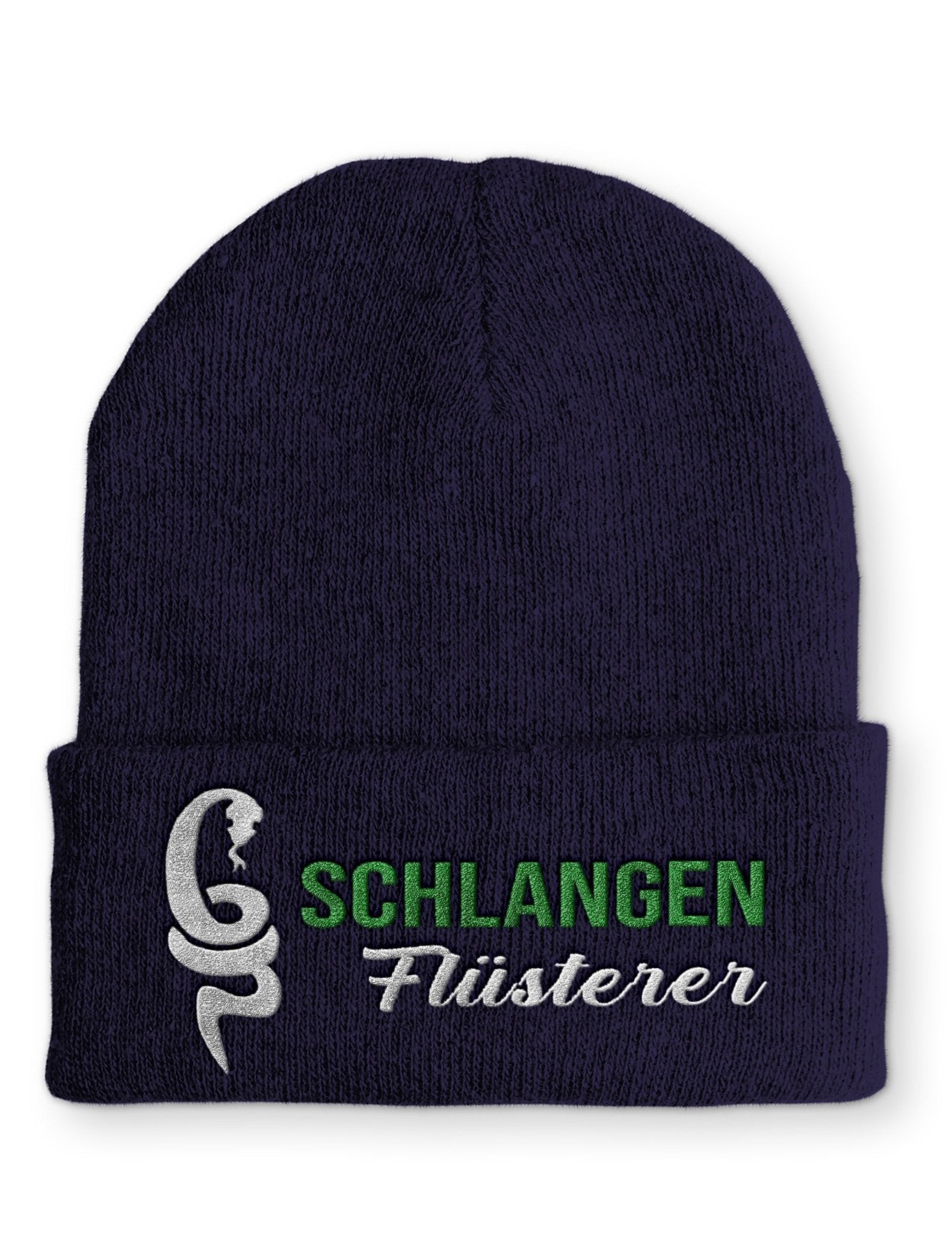 Schlangenflüsterer Beanie Mütze mit Spruch - tshirtladen - Mütze