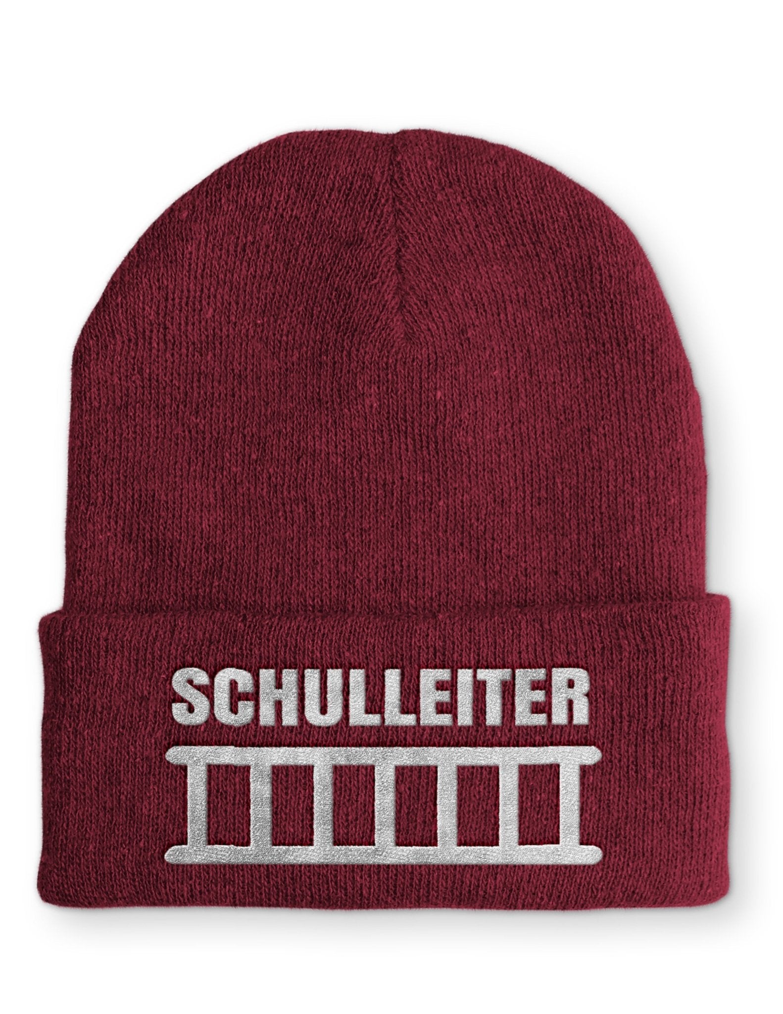 Schulleiter Beanie Mütze mit Spruch - tshirtladen - Mütze