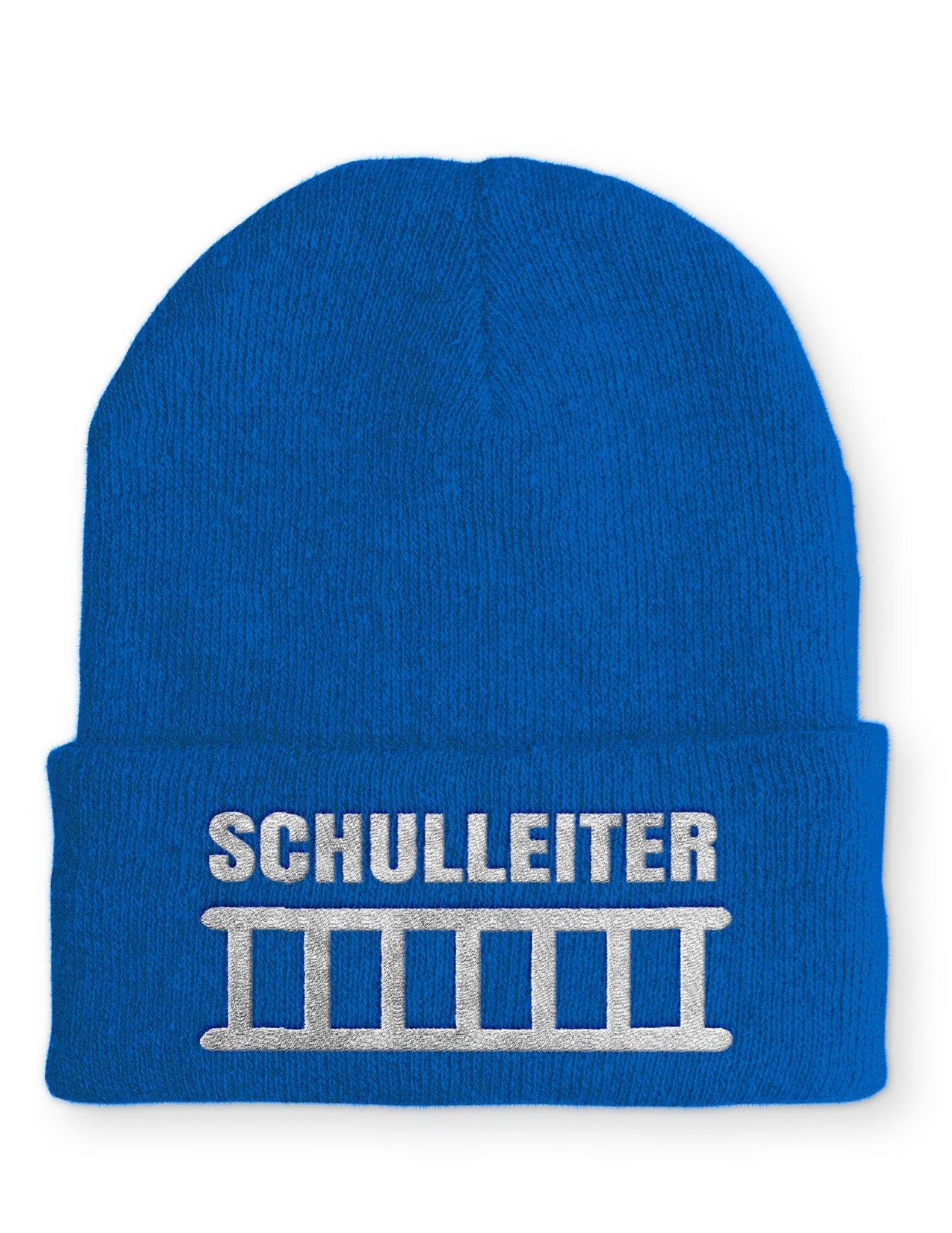 Schulleiter Beanie Mütze mit Spruch - tshirtladen - Mütze