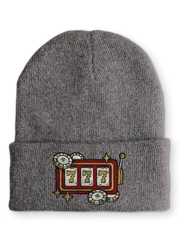 Slot Maschine Statement Beanie Mütze mit Spruch - tshirtladen - Mütze