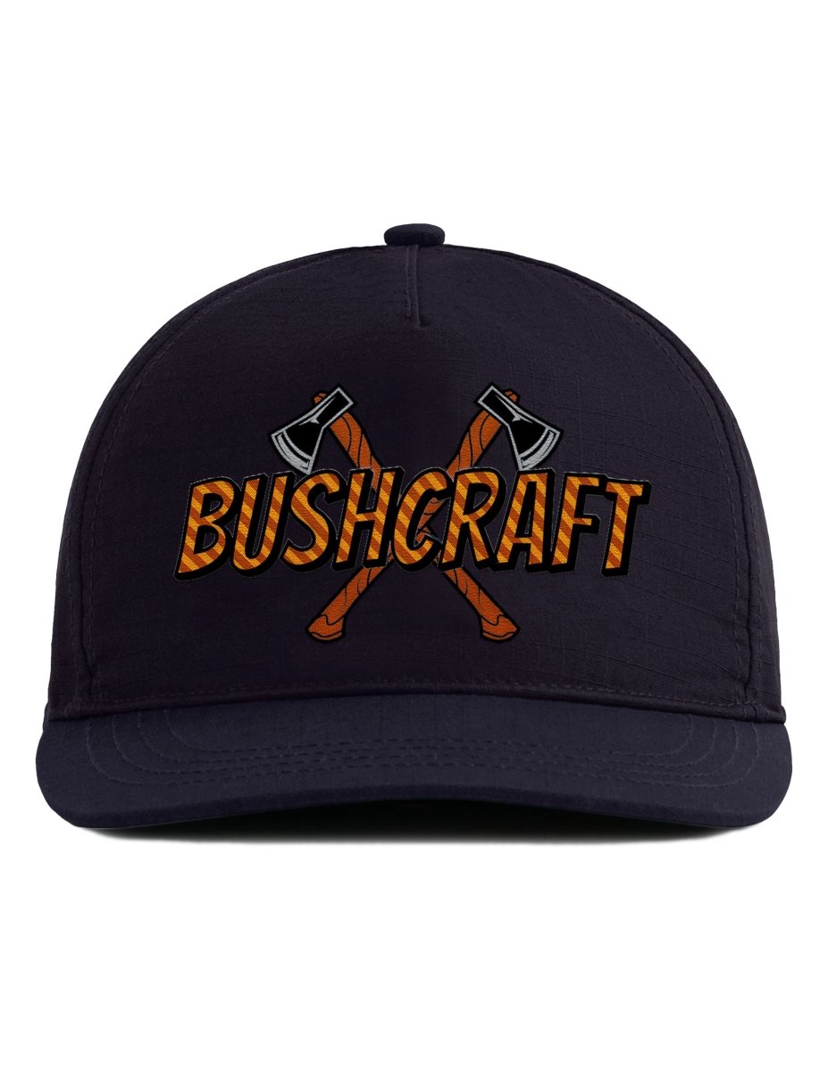 Snapback Cap – Bushcraft – Unisex - Bestickt - Schwarzer - Kaffee
