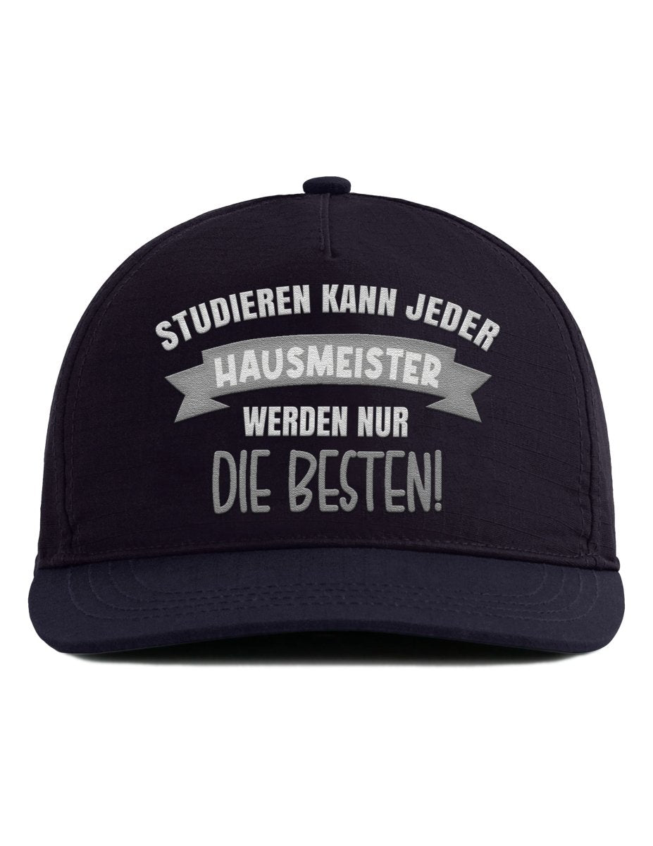 Snapback Cap – Hausmeister werden nur die besten! – Unisex Basecap - Bestickt - Schwarzer - Kaffee