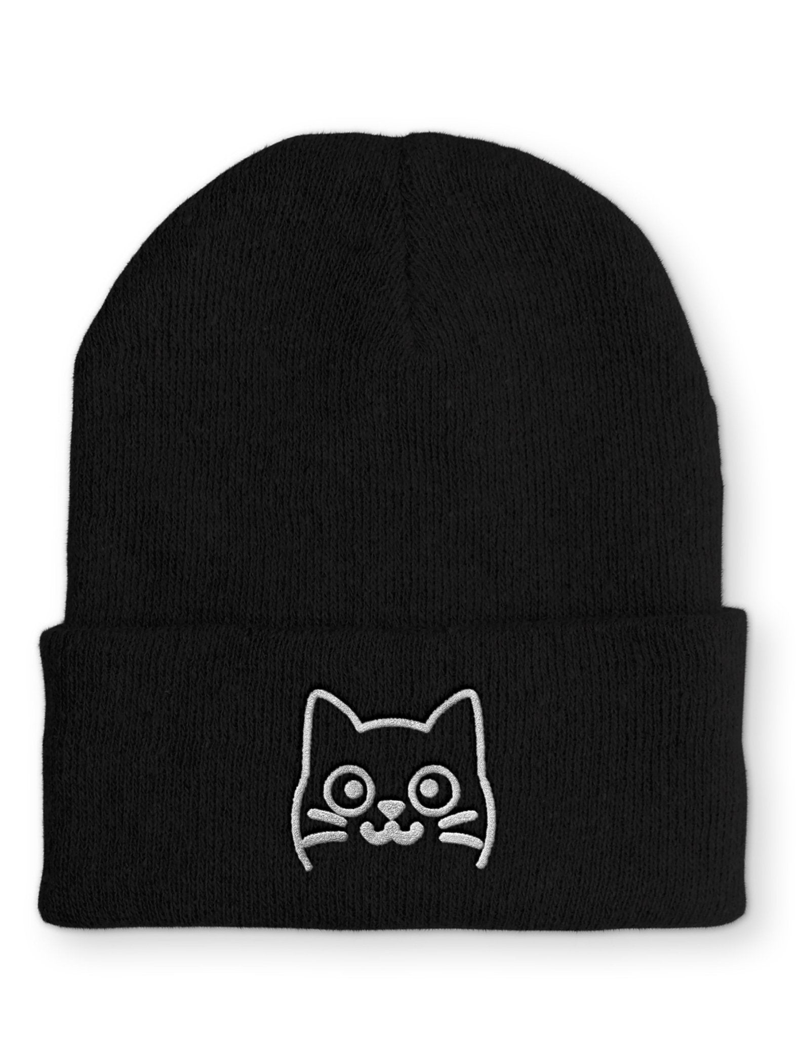 Süße Katze Beanie Mütze mit Spruch - tshirtladen - Mütze