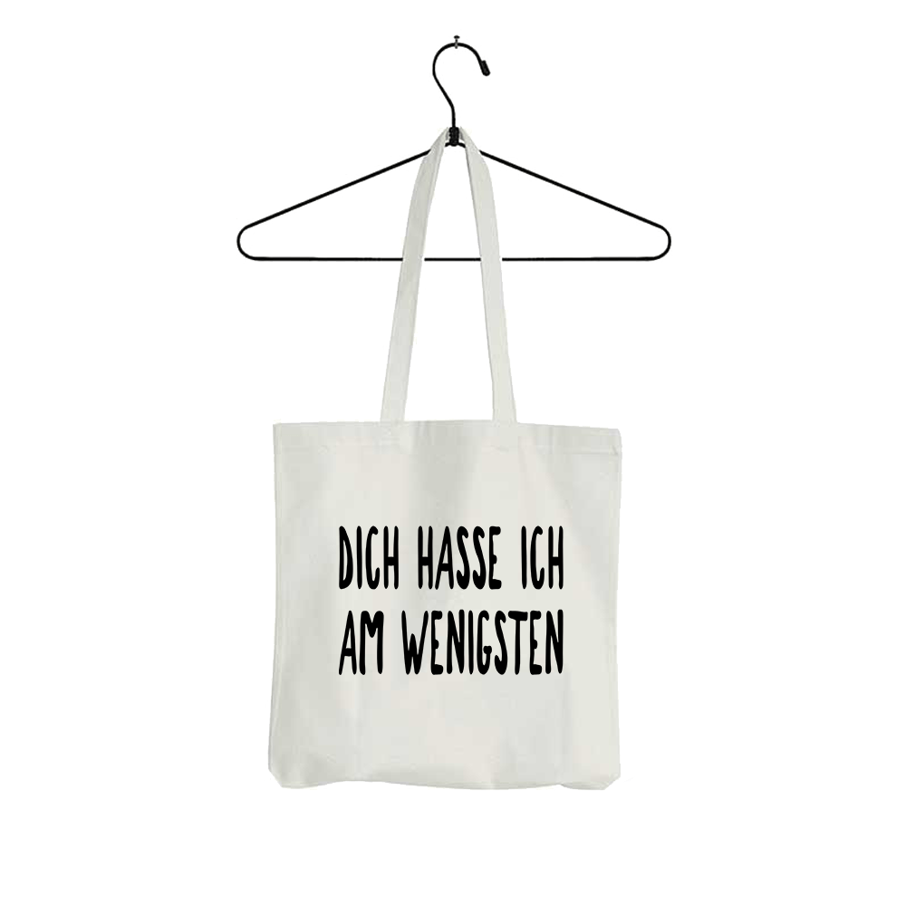 Tasche Dich hasse ich am wenigsten - Schwarzer - Kaffee