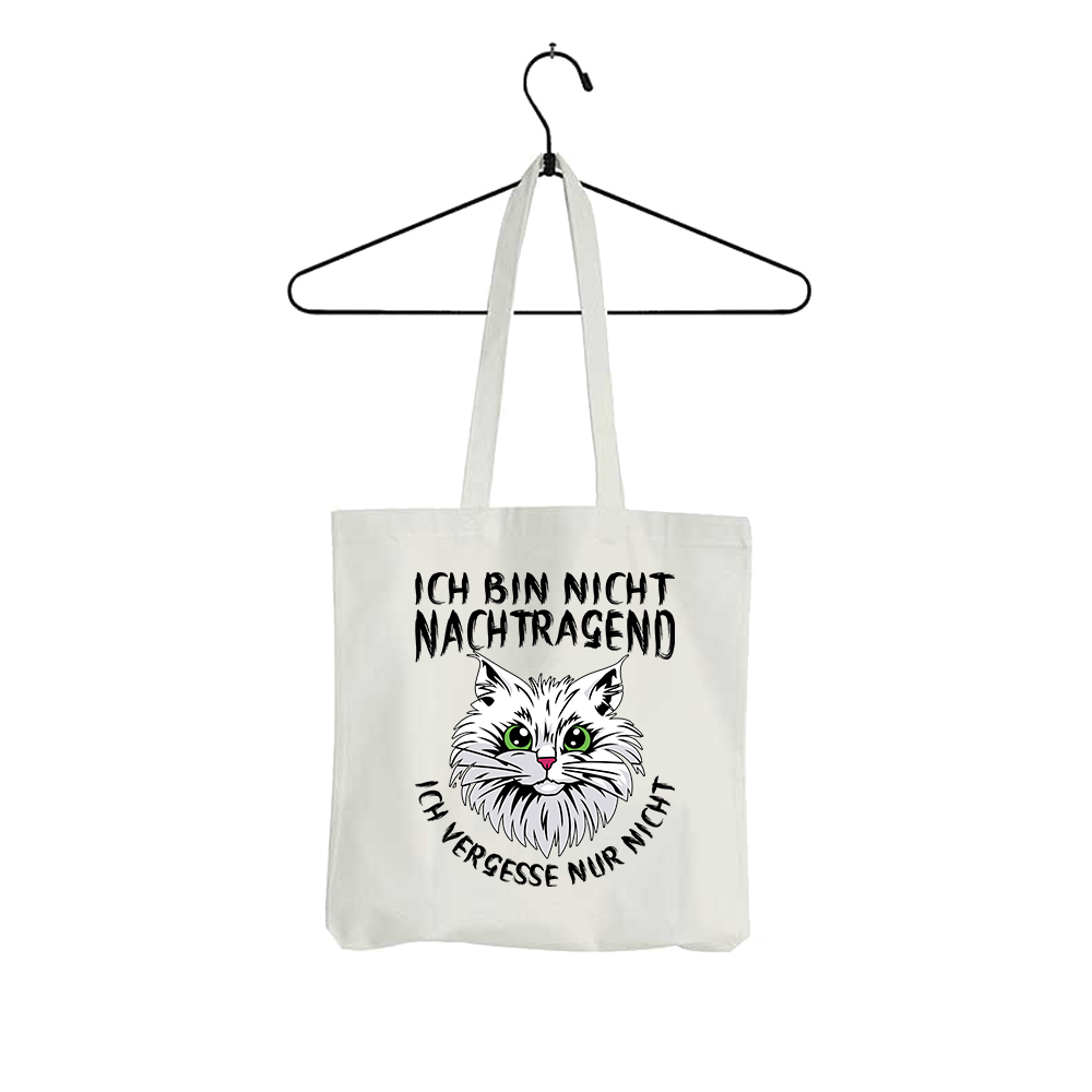 Tasche Ich bin nicht nachtragend - Schwarzer - Kaffee