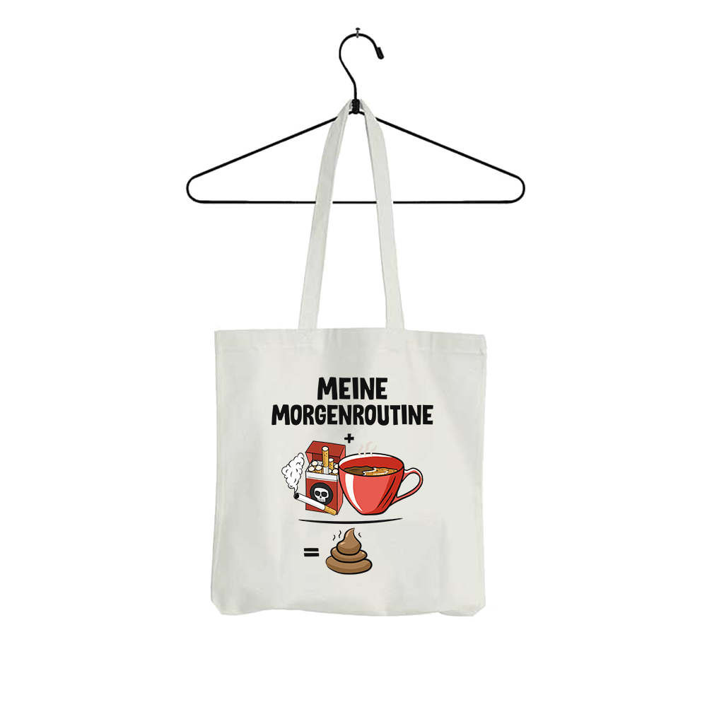 Tasche Meine Morgenroutine - Schwarzer - Kaffee