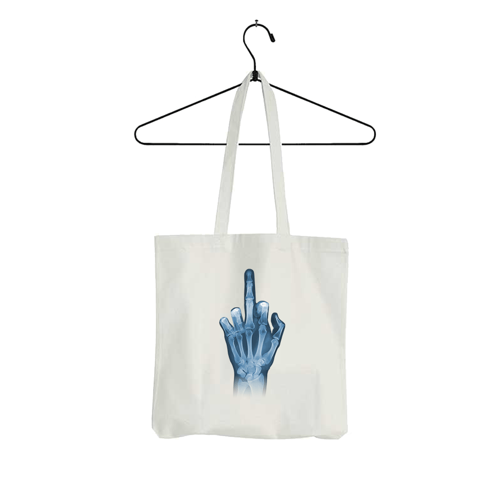 Tasche Röntgen Mittelfinger - Schwarzer - Kaffee