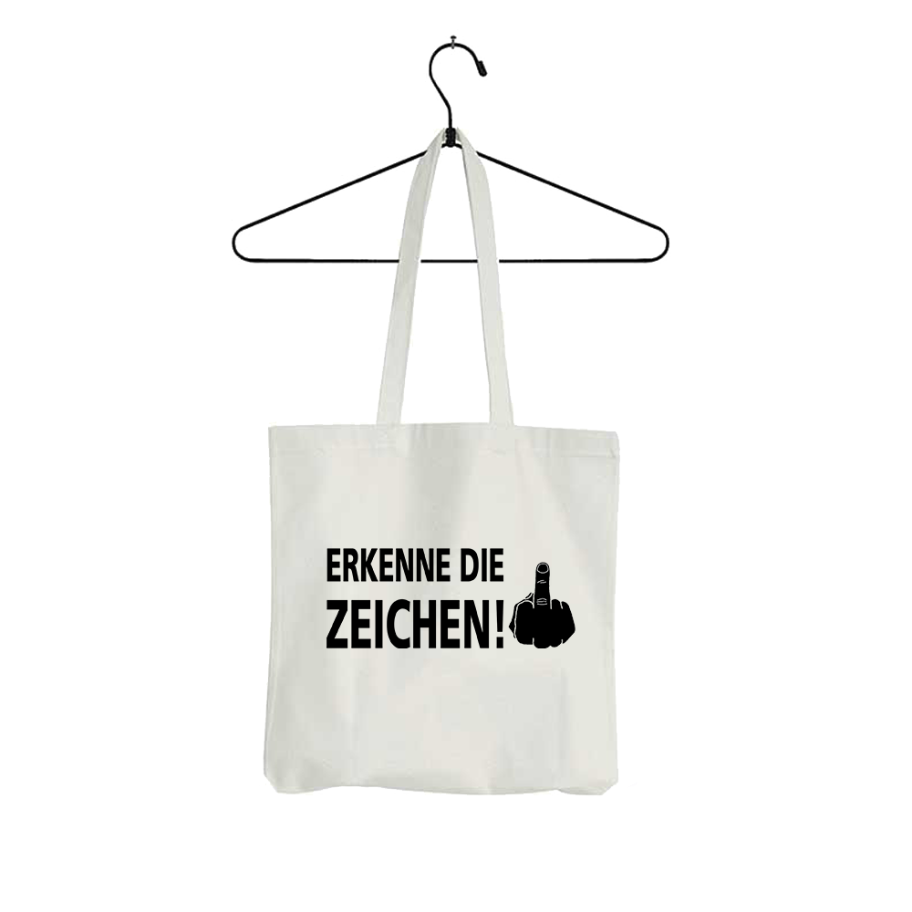 Tasche Erkenne die Zeichen