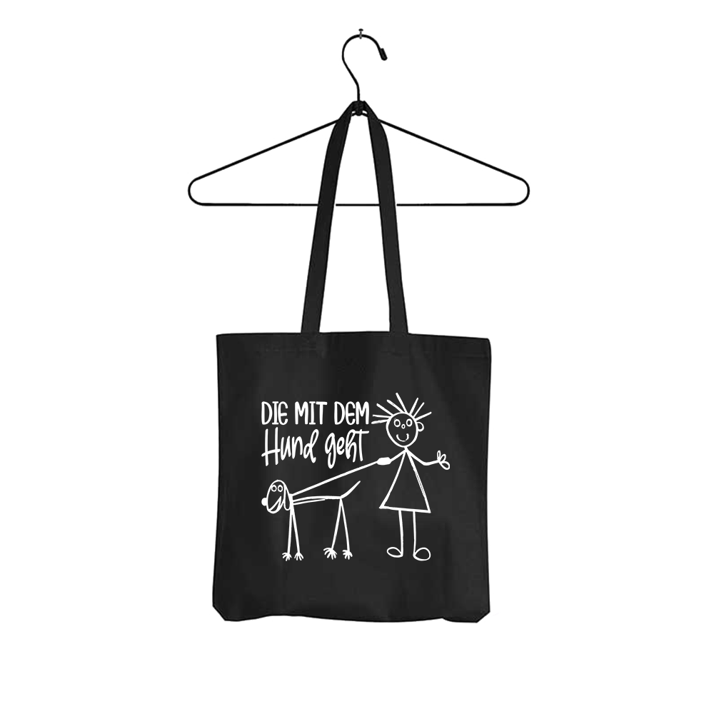 Tasche Die mit dem Hund geht