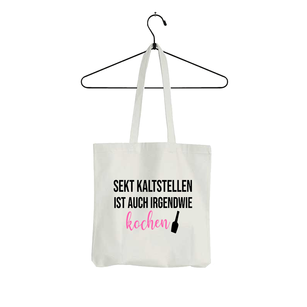 Tasche Sekt kaltstellen ist auch irgendwie kochen - Schwarzer - Kaffee