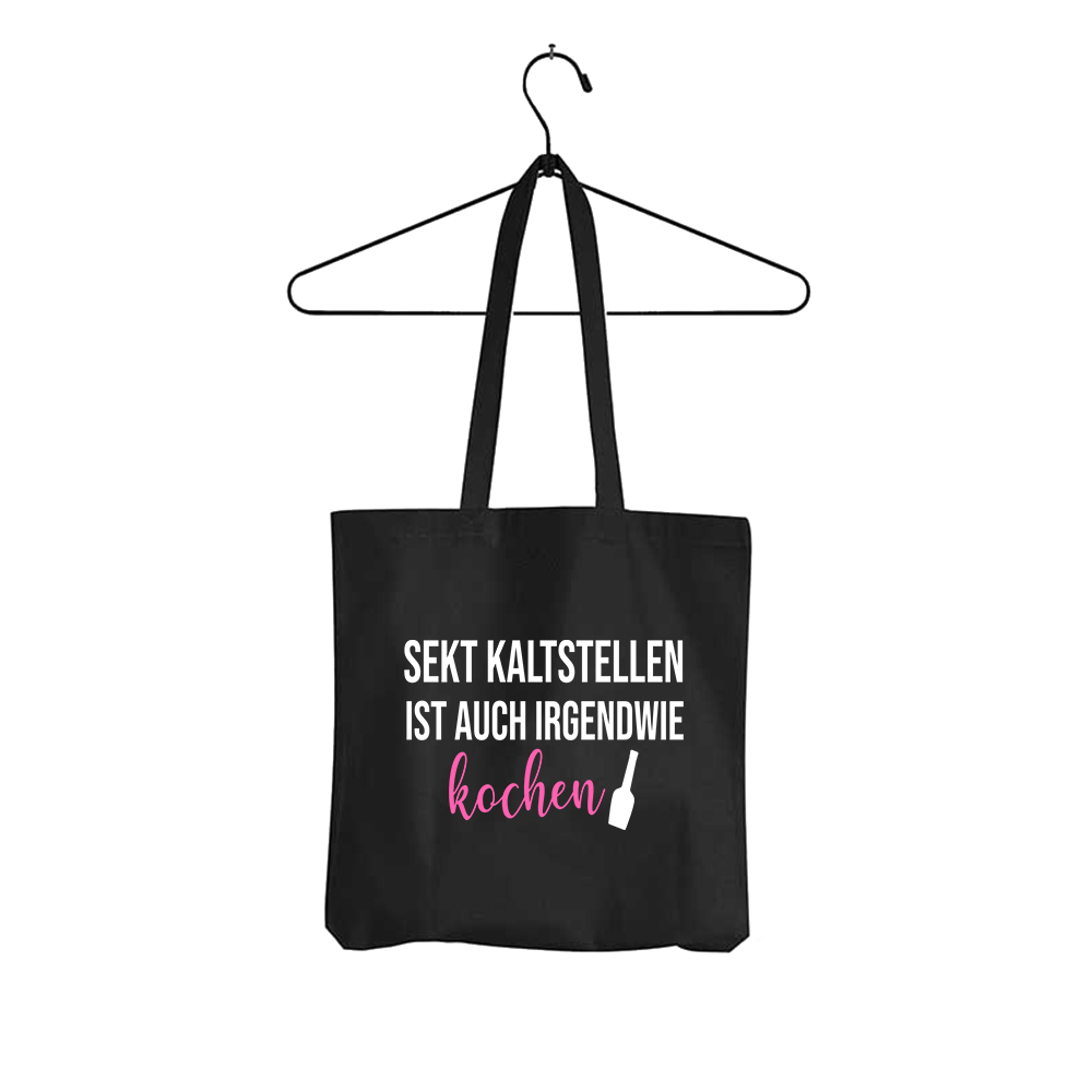 Tasche Sekt kaltstellen ist auch irgendwie kochen - Schwarzer - Kaffee