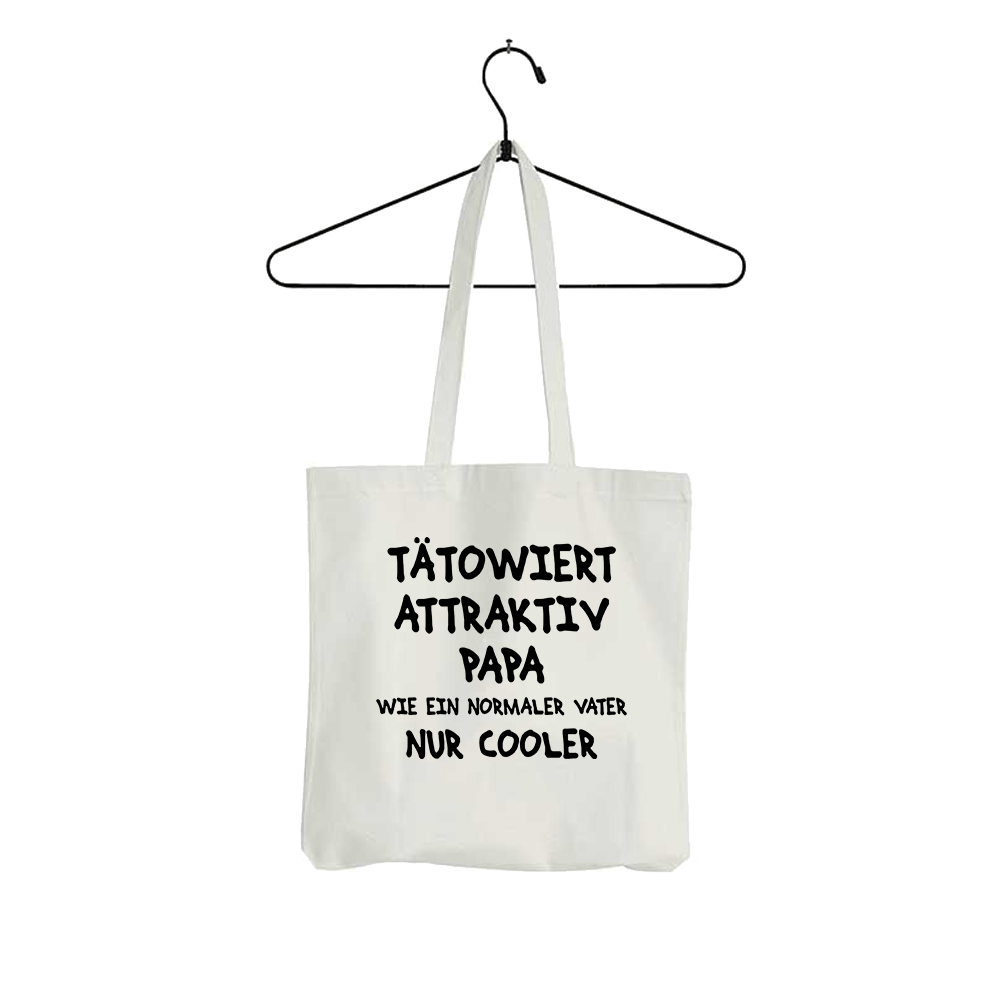 Tasche Tätowiert attraktiv Papa - Schwarzer - Kaffee