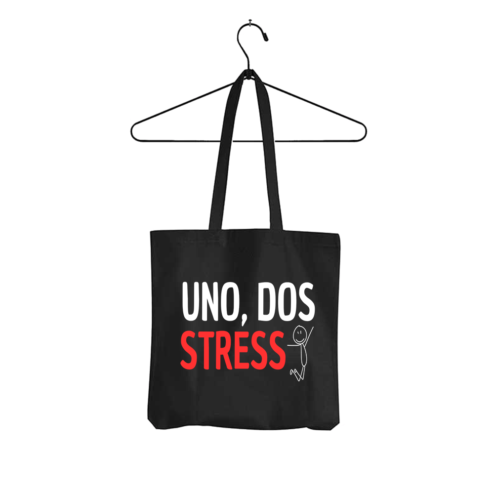 Tasche UNO, DOS STRESS - Schwarzer - Kaffee