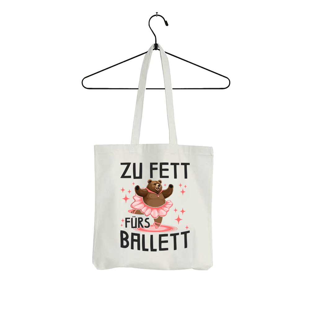 Tasche Zu fett fürs Ballett - Schwarzer - Kaffee