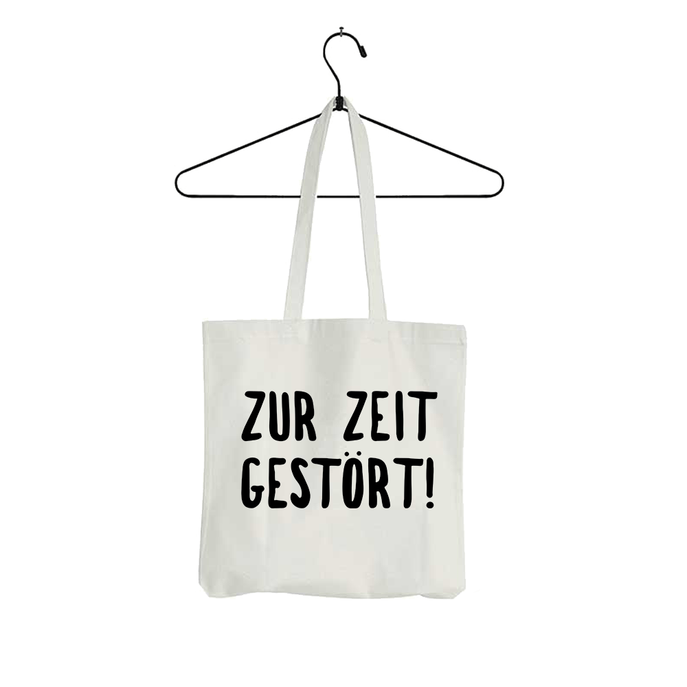 Tasche ZUR ZEIT GESTÖRT - Schwarzer - Kaffee