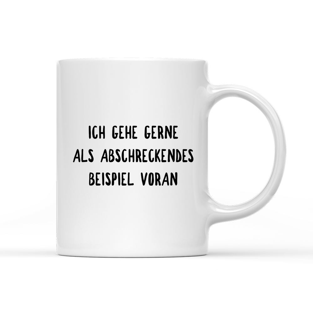 Tasse Abschreckendes Beispiel - Schwarzer - Kaffee