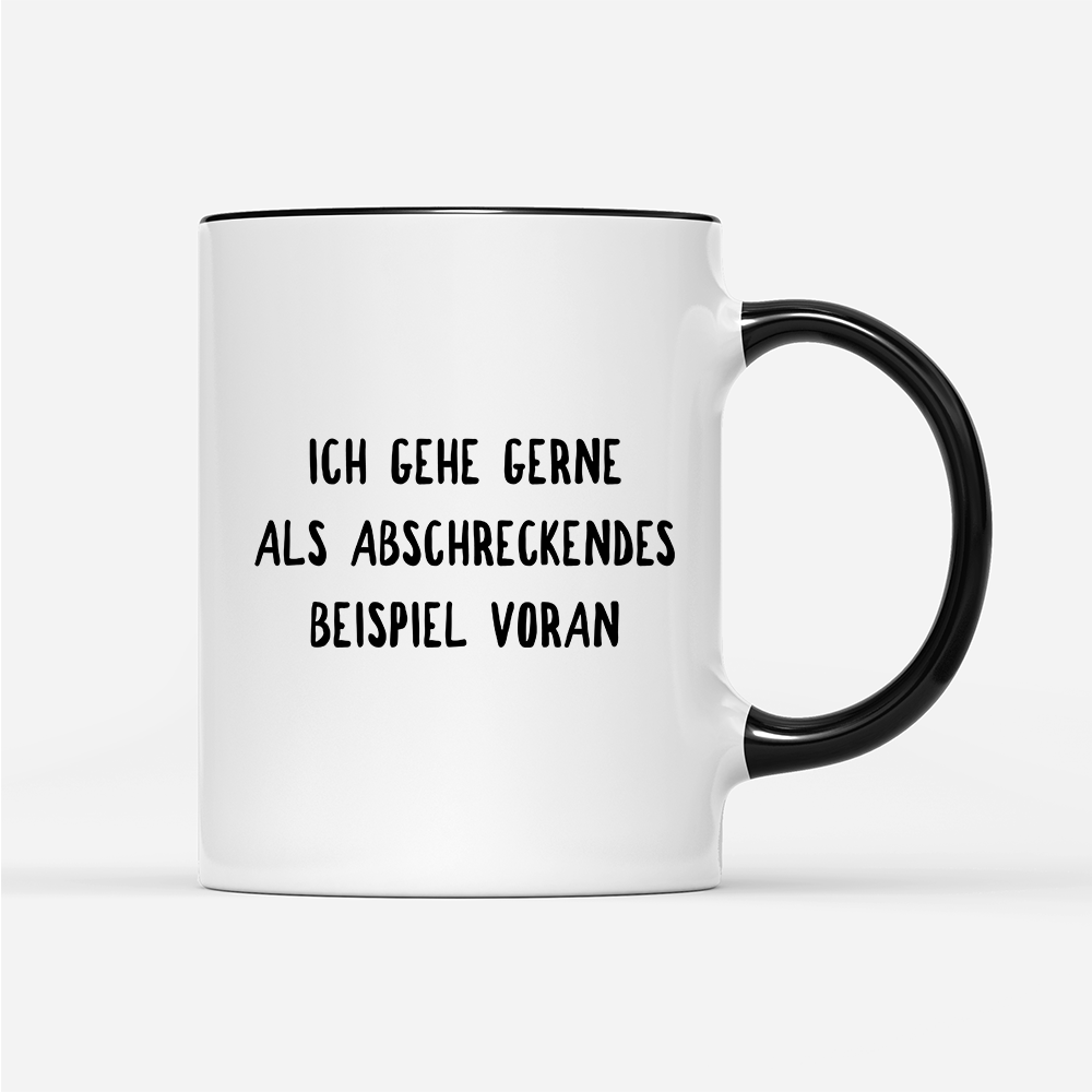 Tasse Abschreckendes Beispiel - Schwarzer - Kaffee