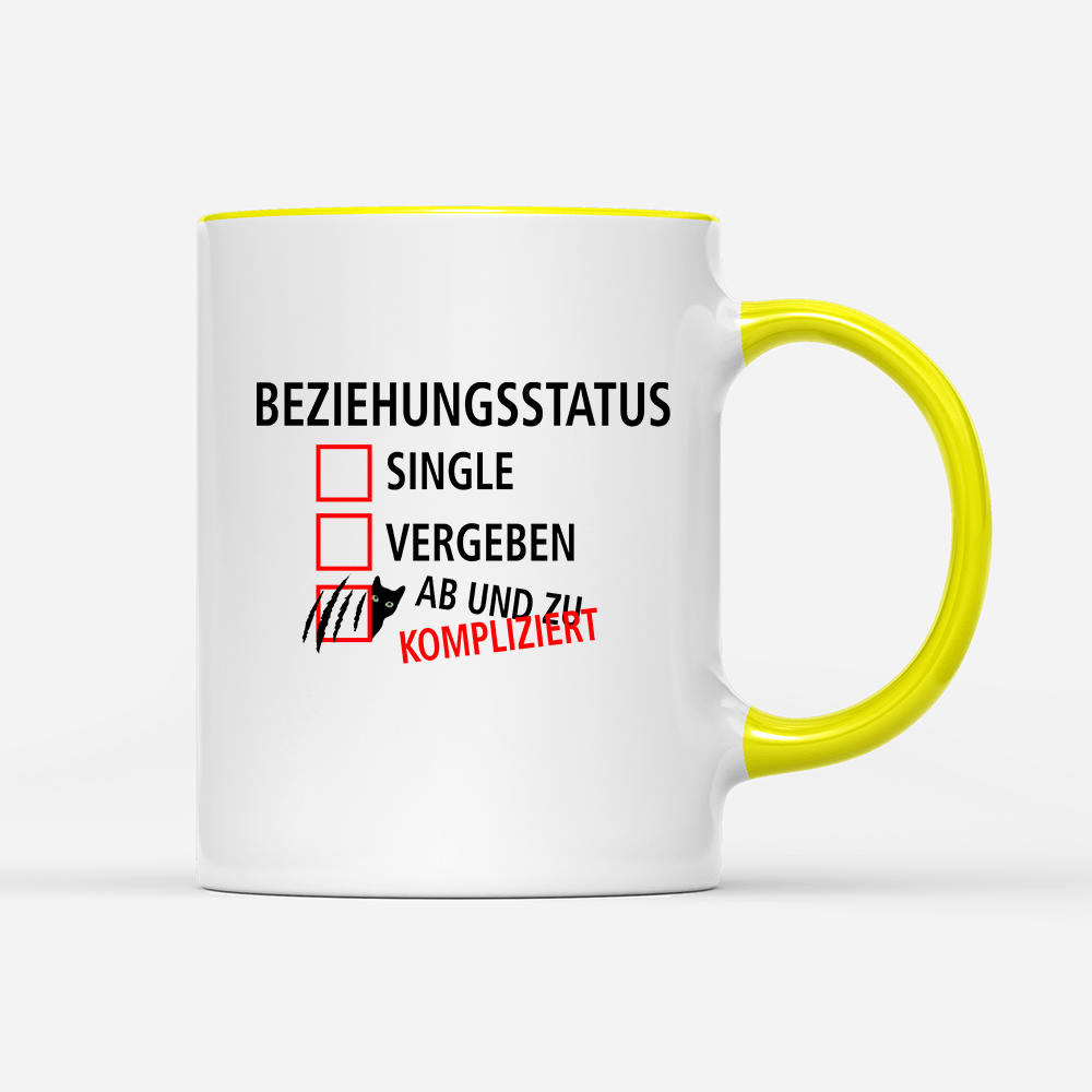 Tasse Beziehungsstatus kompliziert - Schwarzer - Kaffee