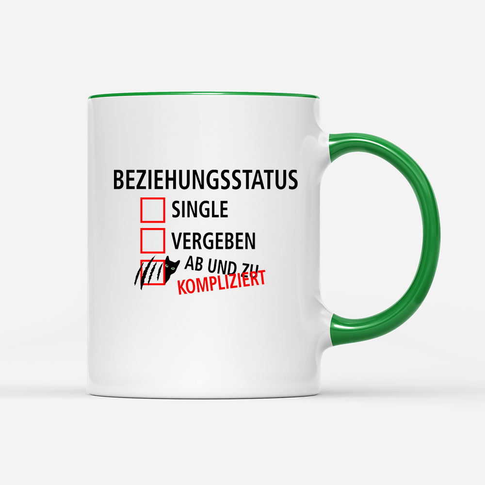 Tasse Beziehungsstatus kompliziert - Schwarzer - Kaffee