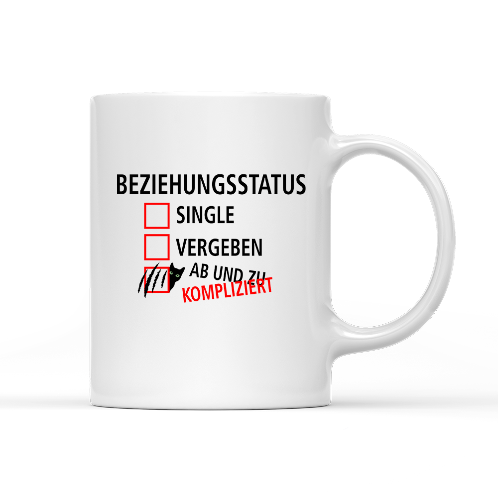 Tasse Beziehungsstatus kompliziert - Schwarzer - Kaffee