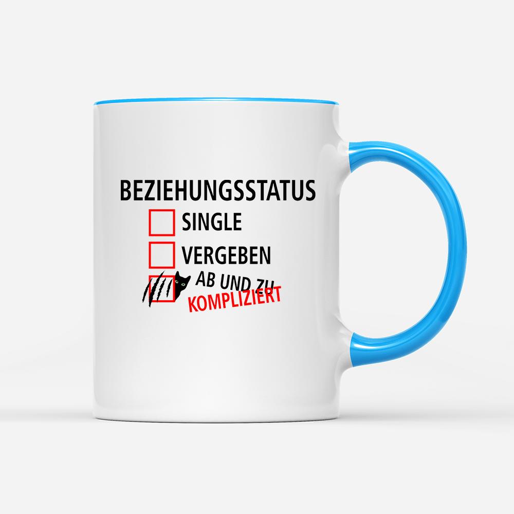 Tasse Beziehungsstatus kompliziert - Schwarzer - Kaffee