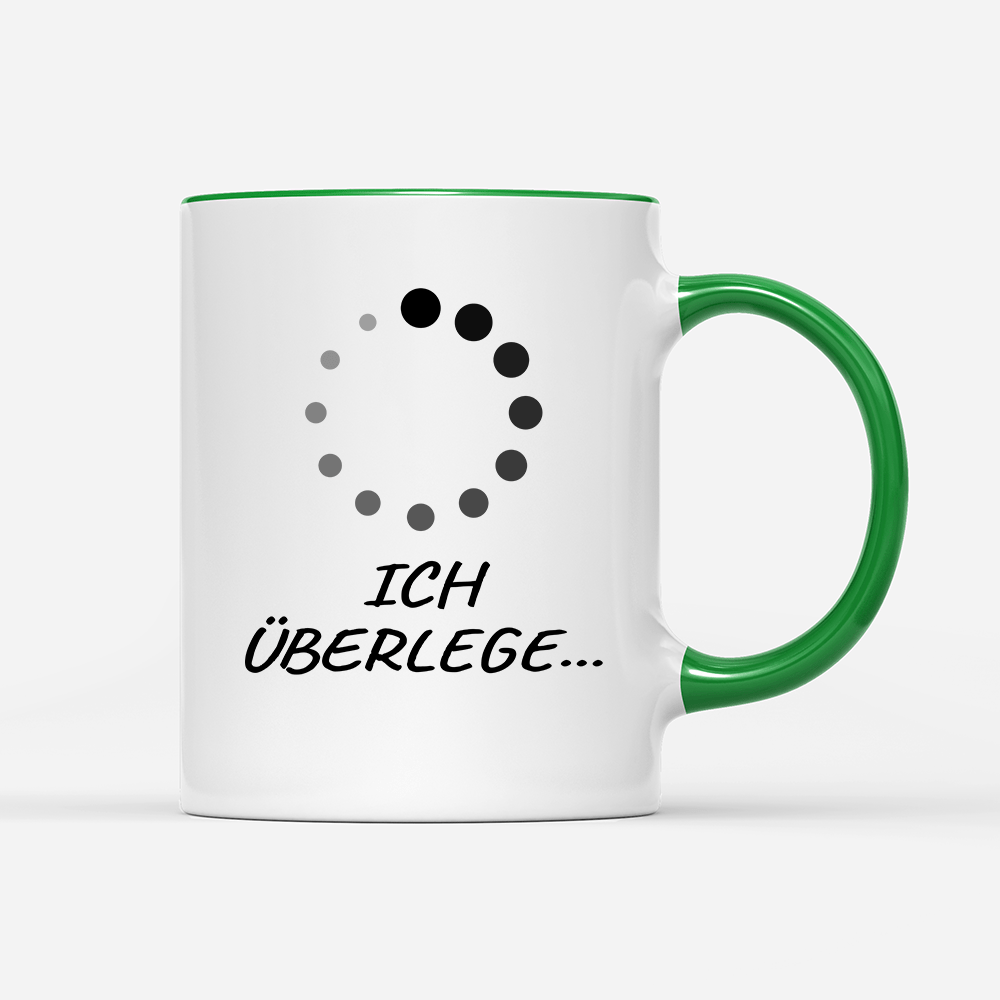 Tasse Bitte Ich überlege - Schwarzer - Kaffee