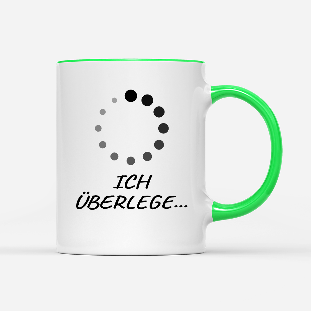 Tasse Bitte Ich überlege - Schwarzer - Kaffee