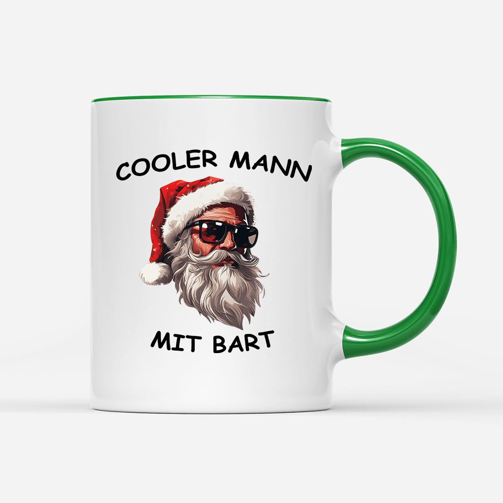 Tasse Cooler Mann mit Bart - Schwarzer - Kaffee