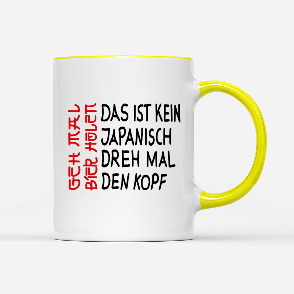 Tasse Das ist kein Japanisch - Schwarzer - Kaffee