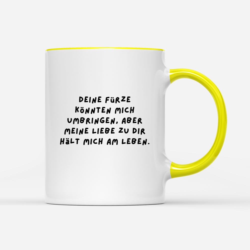 Tasse Deine Fürze könnten mich umbringen - Schwarzer - Kaffee