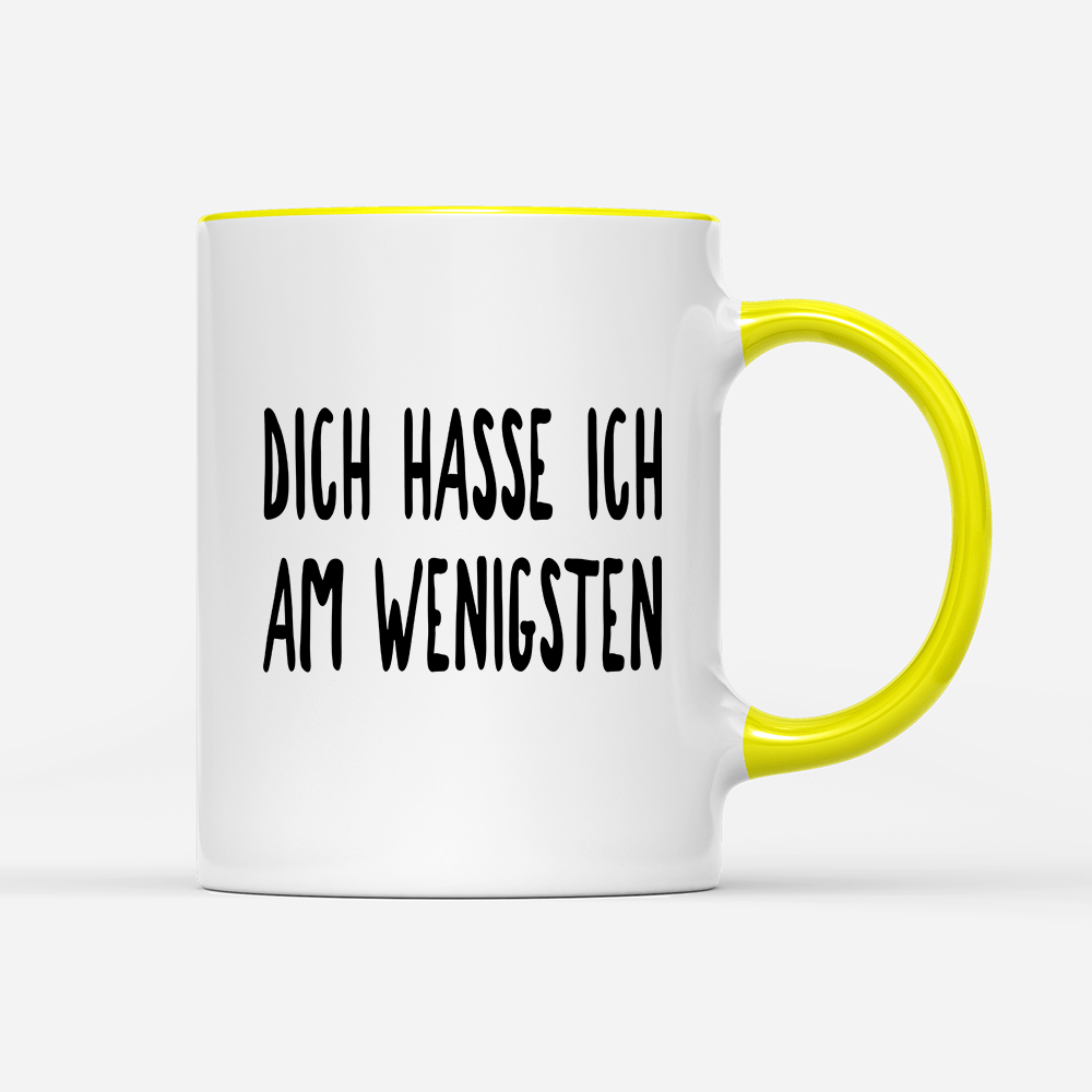 Tasse Dich hasse ich am wenigsten - Schwarzer - Kaffee