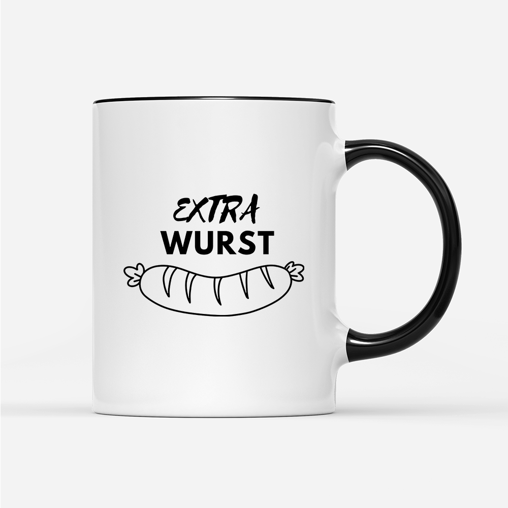Tasse Extra Wurst - Schwarzer - Kaffee