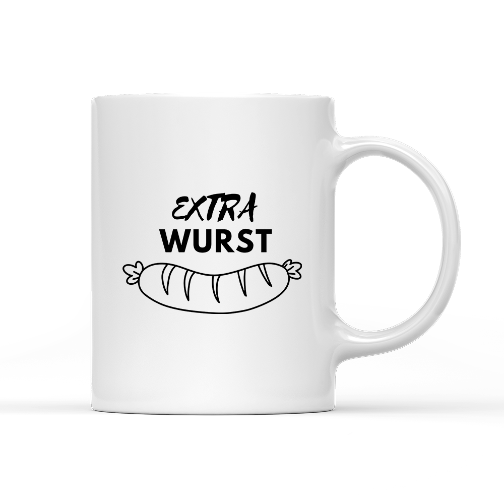 Tasse Extra Wurst - Schwarzer - Kaffee