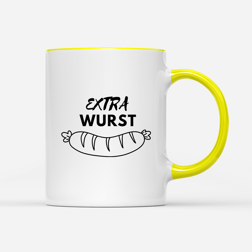 Tasse Extra Wurst - Schwarzer - Kaffee