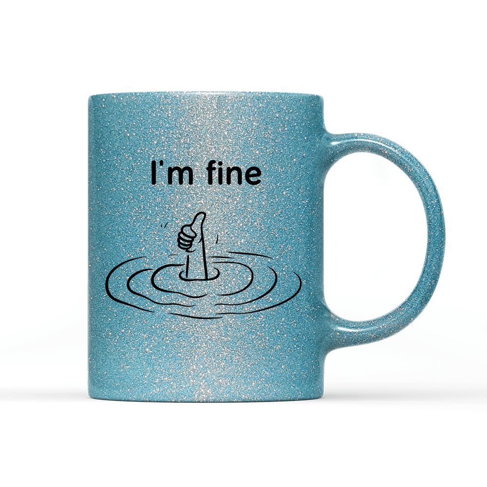 Tasse Glitzer Edition Im fine - Schwarzer - Kaffee