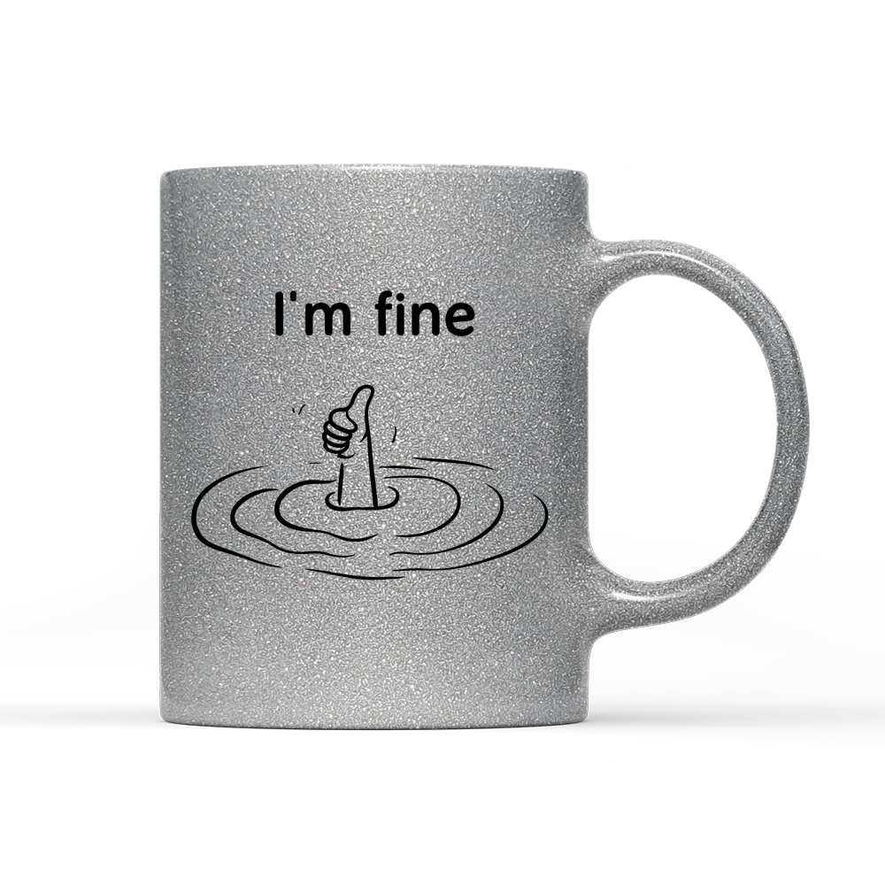 Tasse Glitzer Edition Im fine - Schwarzer - Kaffee