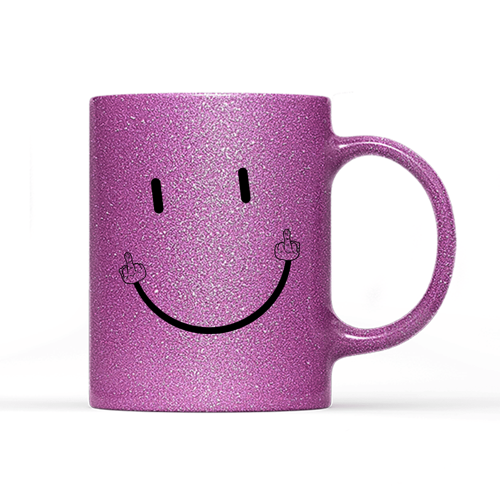 Tasse Glitzer Edition Smile - Schwarzer - Kaffee