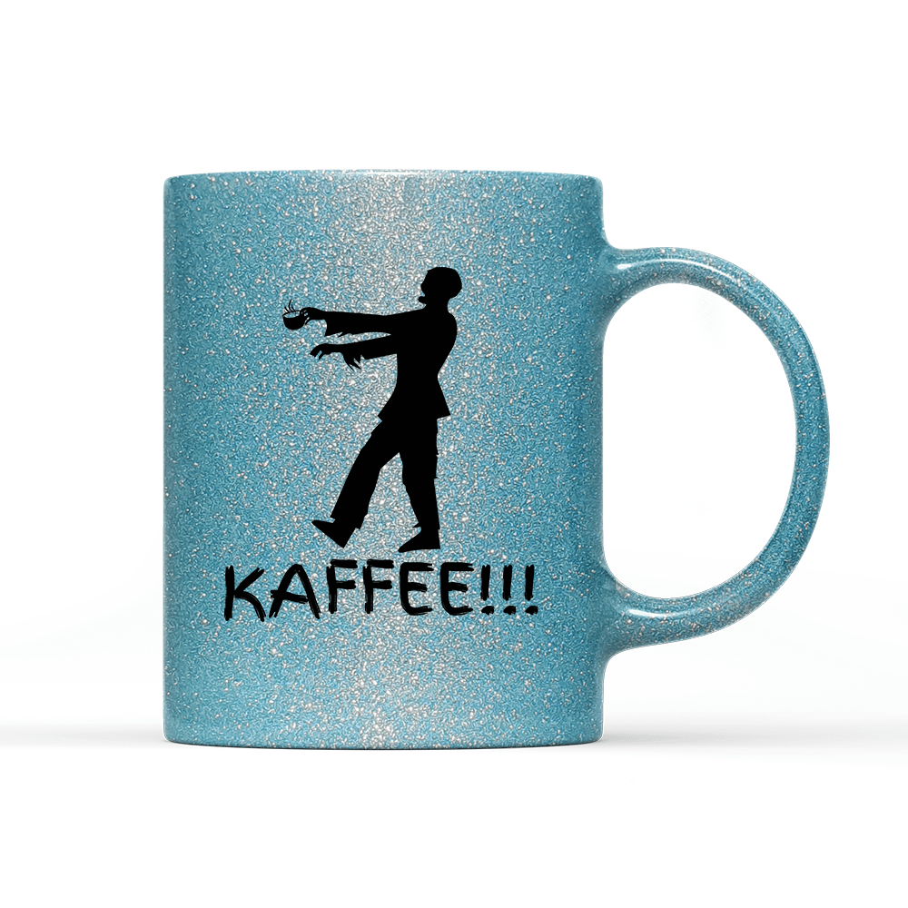 Tasse Glitzer Edition Zombie Kaffee - Schwarzer - Kaffee