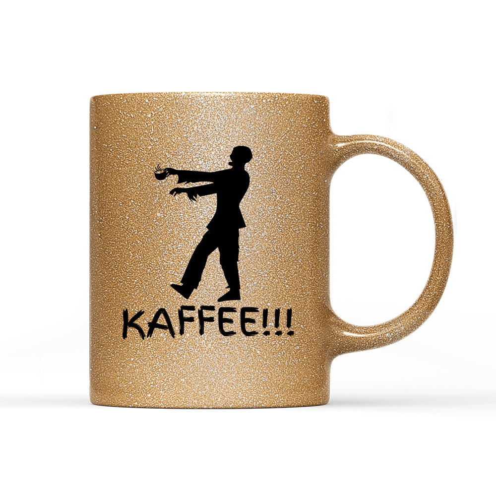 Tasse Glitzer Edition Zombie Kaffee - Schwarzer - Kaffee
