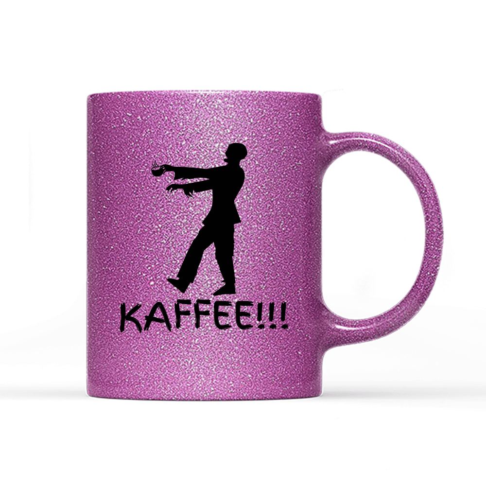 Tasse Glitzer Edition Zombie Kaffee - Schwarzer - Kaffee
