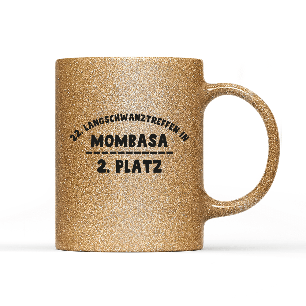 Tasse Glitzer Edition Zweiter Platz - Schwarzer - Kaffee