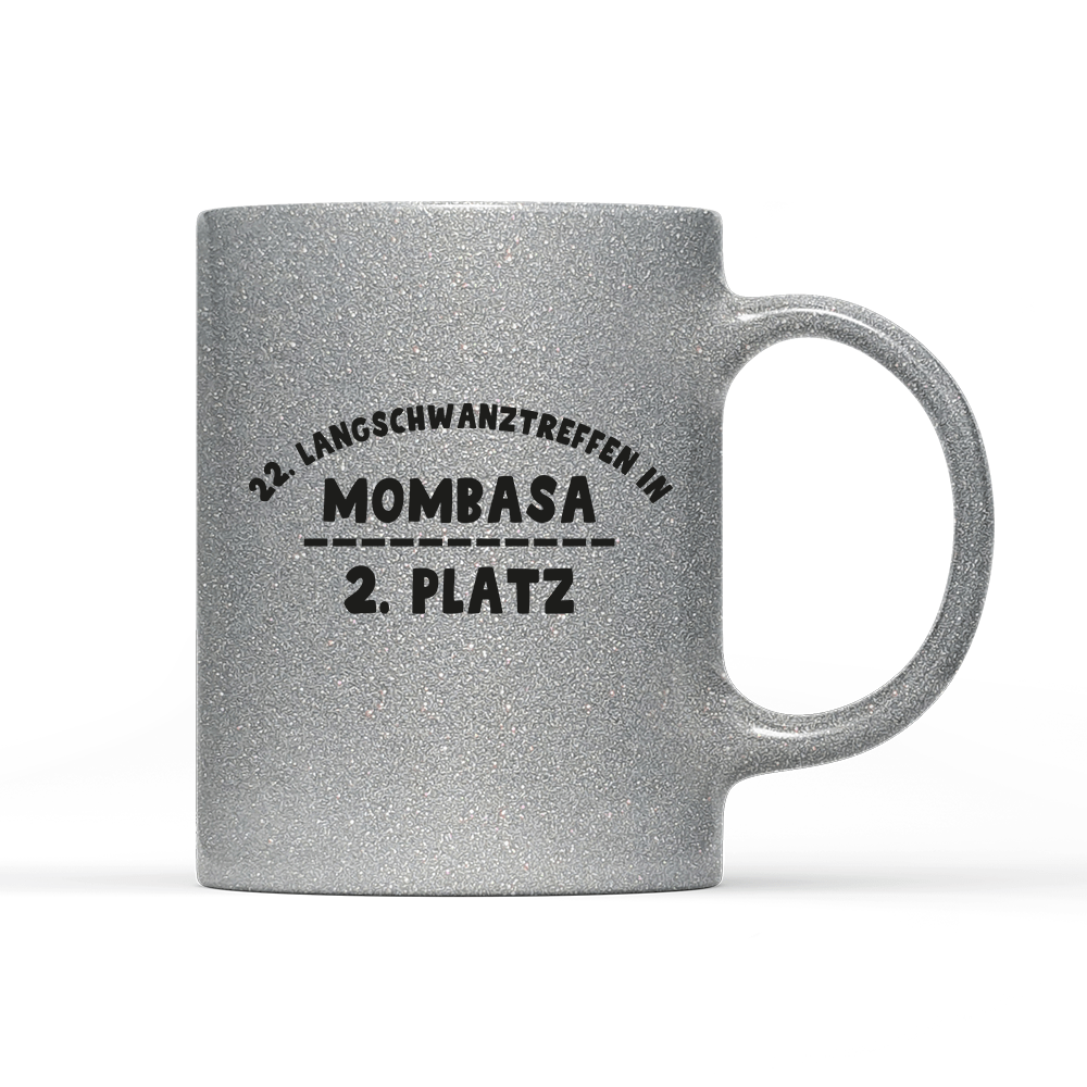 Tasse Glitzer Edition Zweiter Platz - Schwarzer - Kaffee