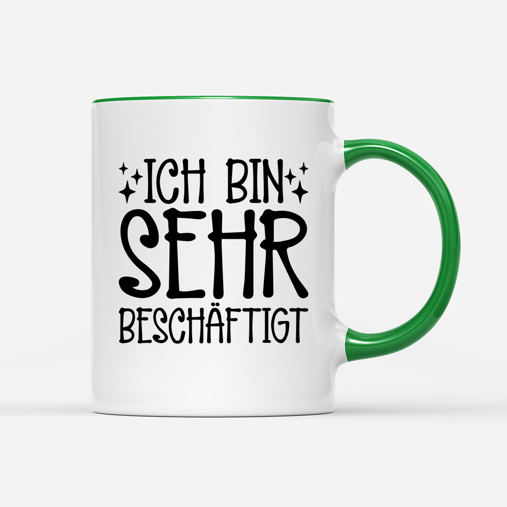 Tasse Ich bin sehr beschäftigt - Schwarzer - Kaffee