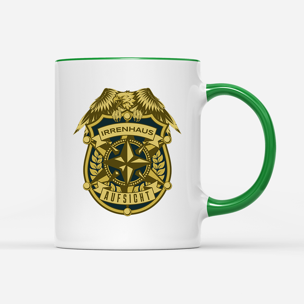 Tasse Irrenhaus Aufsicht - Schwarzer - Kaffee