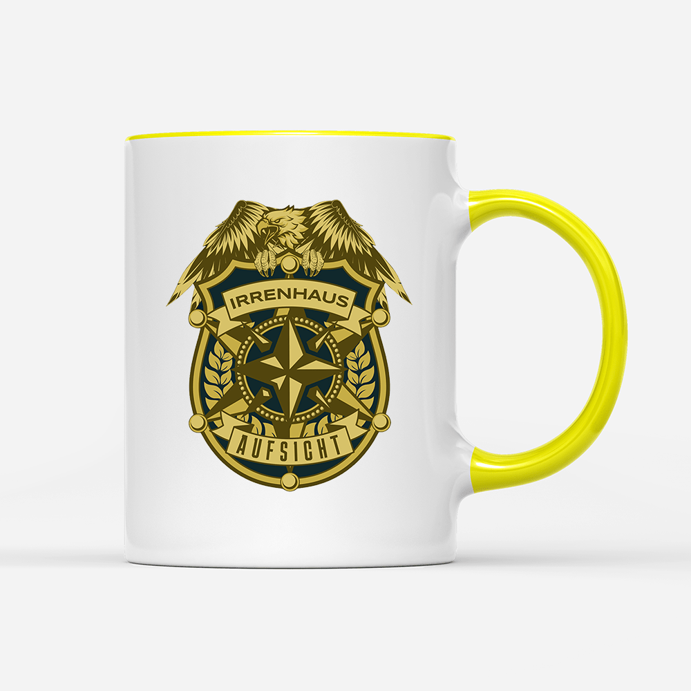 Tasse Irrenhaus Aufsicht - Schwarzer - Kaffee