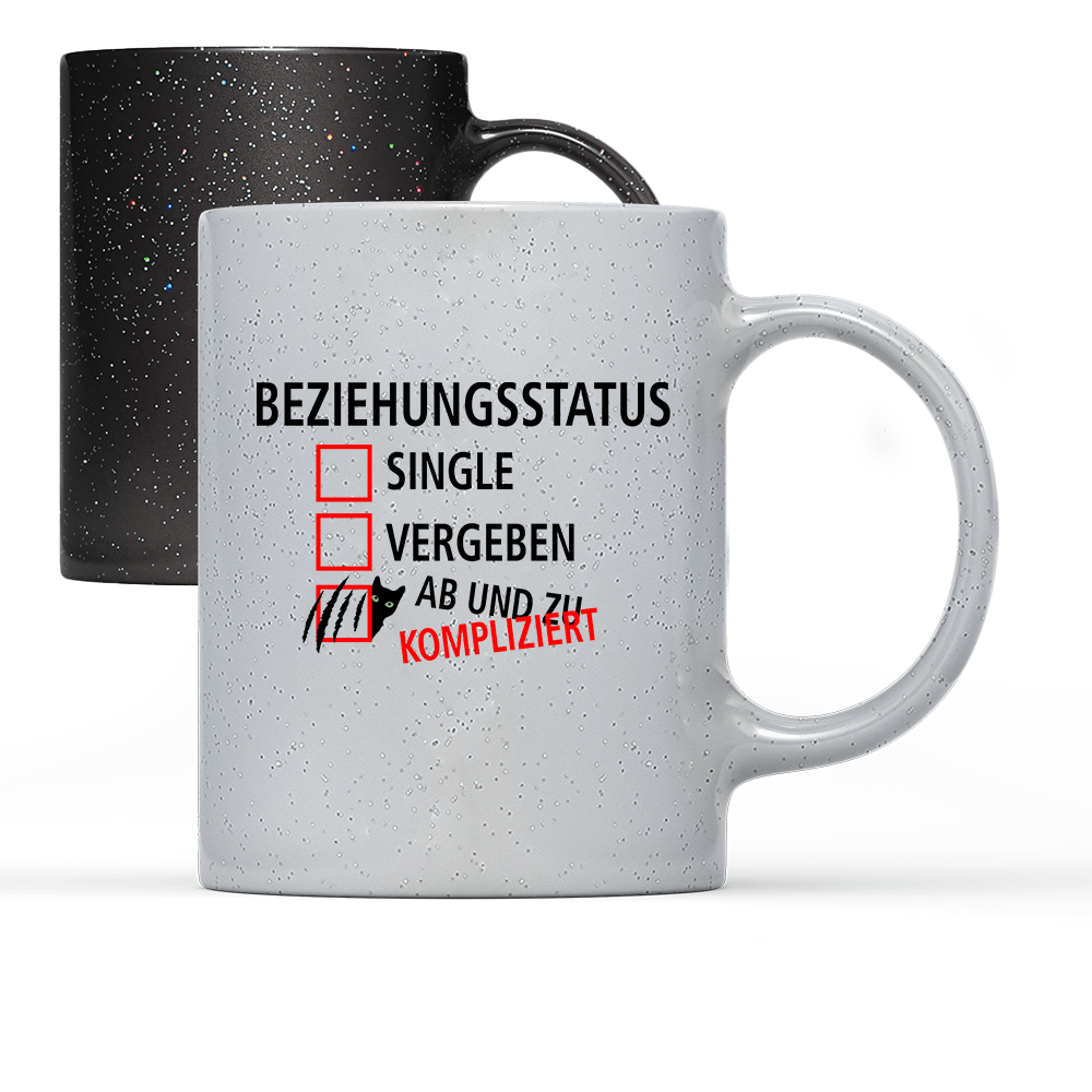 Tasse Magic Beziehungsstatus kompliziert - Schwarzer - Kaffee
