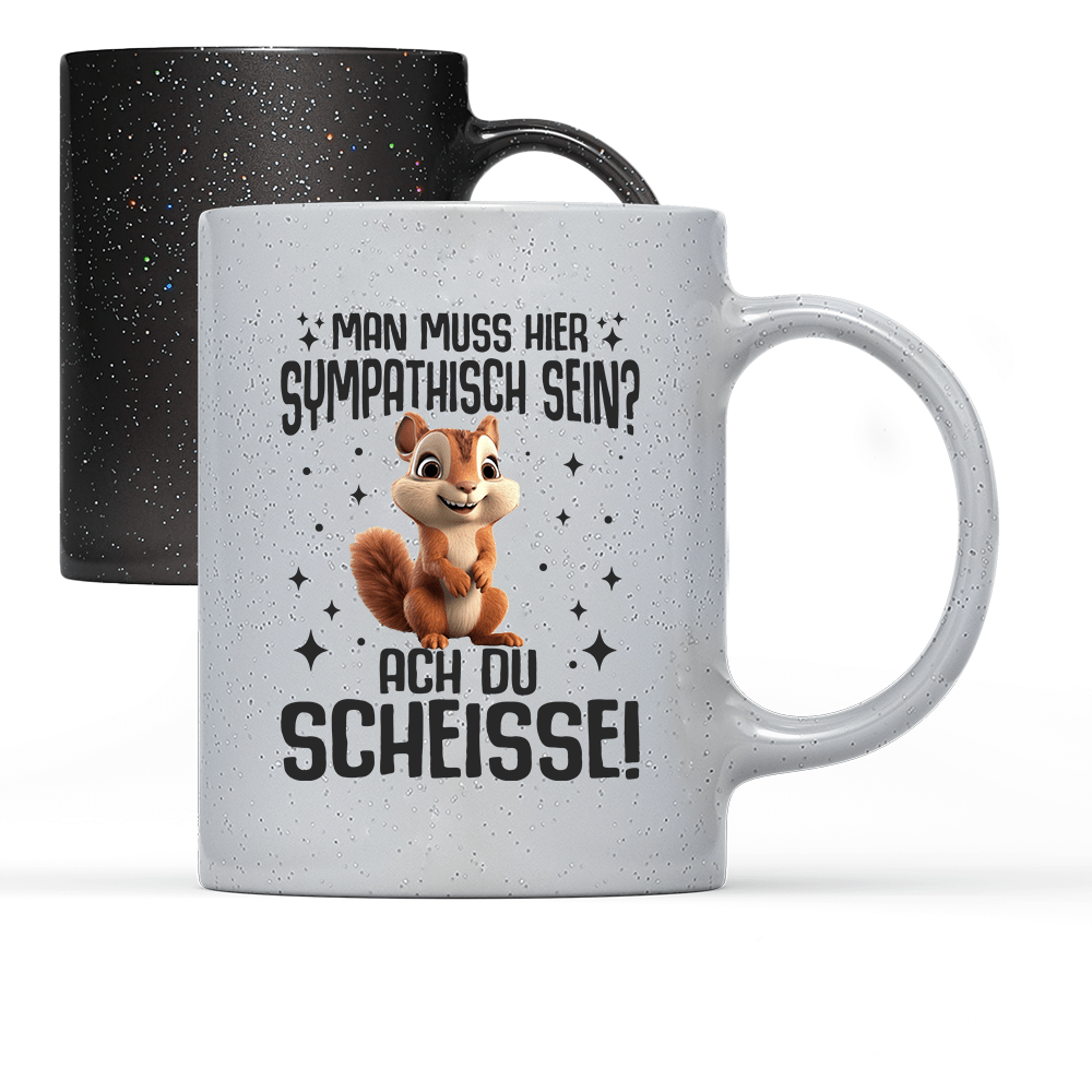 Tasse Magic Man muss hier sympathisch sein - Schwarzer - Kaffee