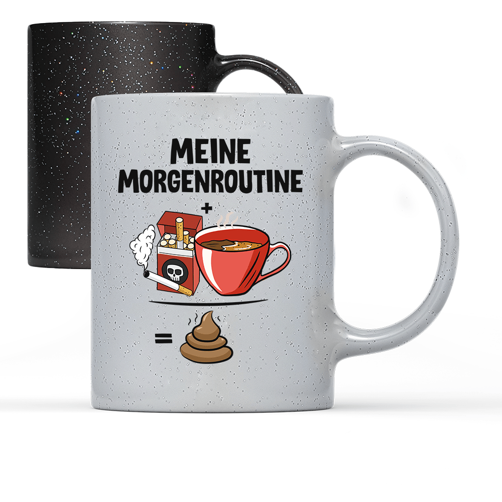 Tasse Magic Meine Morgenroutine - Schwarzer - Kaffee